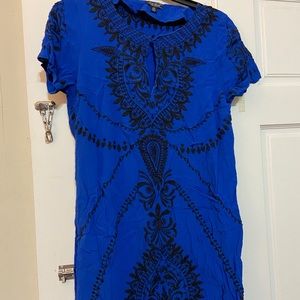 Dress with embroil and embellishments